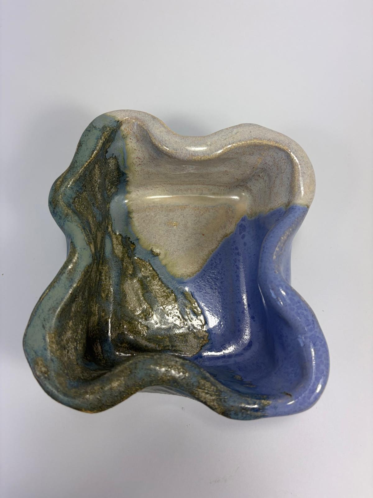 Halocline Dish — hand-built ceramic by Grace Ahern