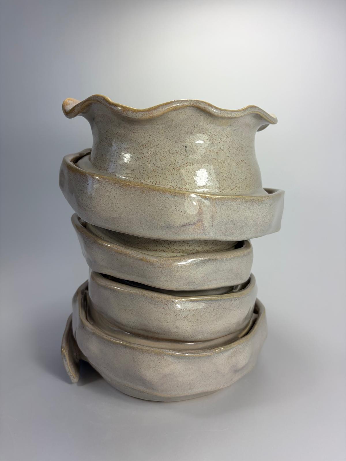 Layers That Wrap Around Us — hand-built ceramic by Grace Ahern