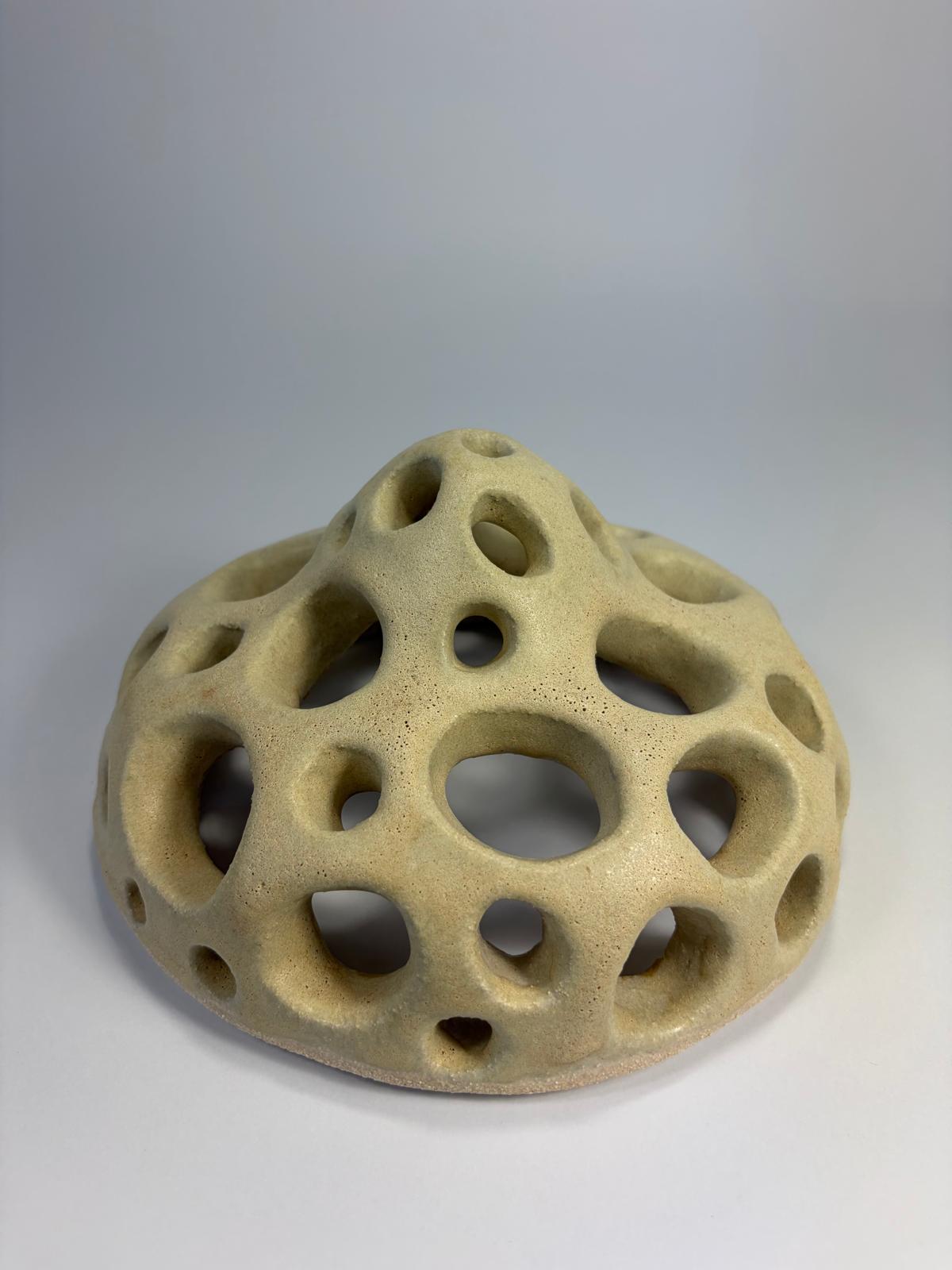 Mushroom Candle Dome — hand-built ceramic by Grace Ahern