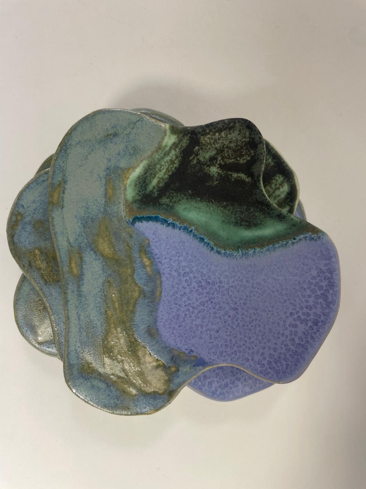 Halocline Coasters — hand-built ceramic by Grace Ahern