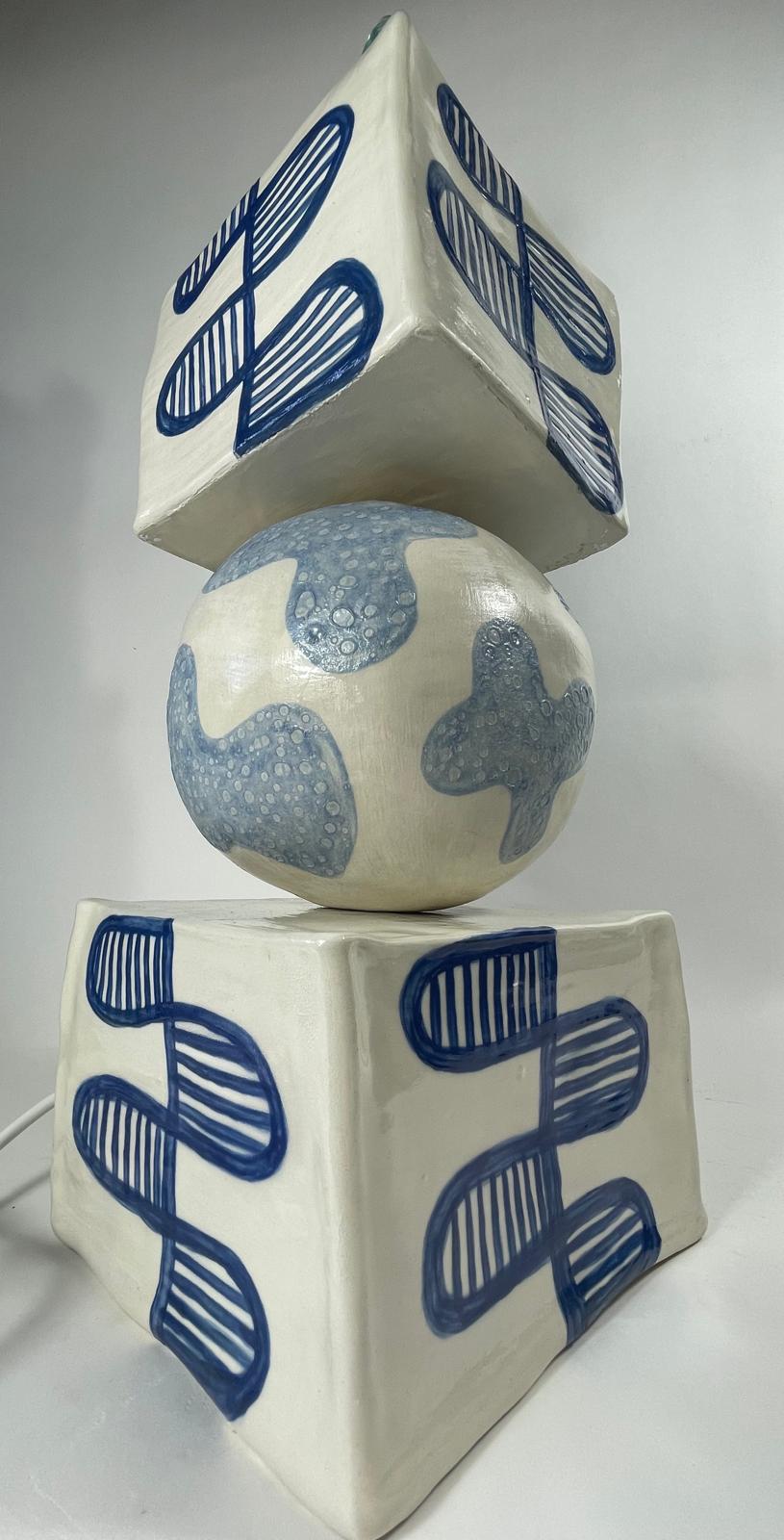 Stacked Azure Lamp — view 2