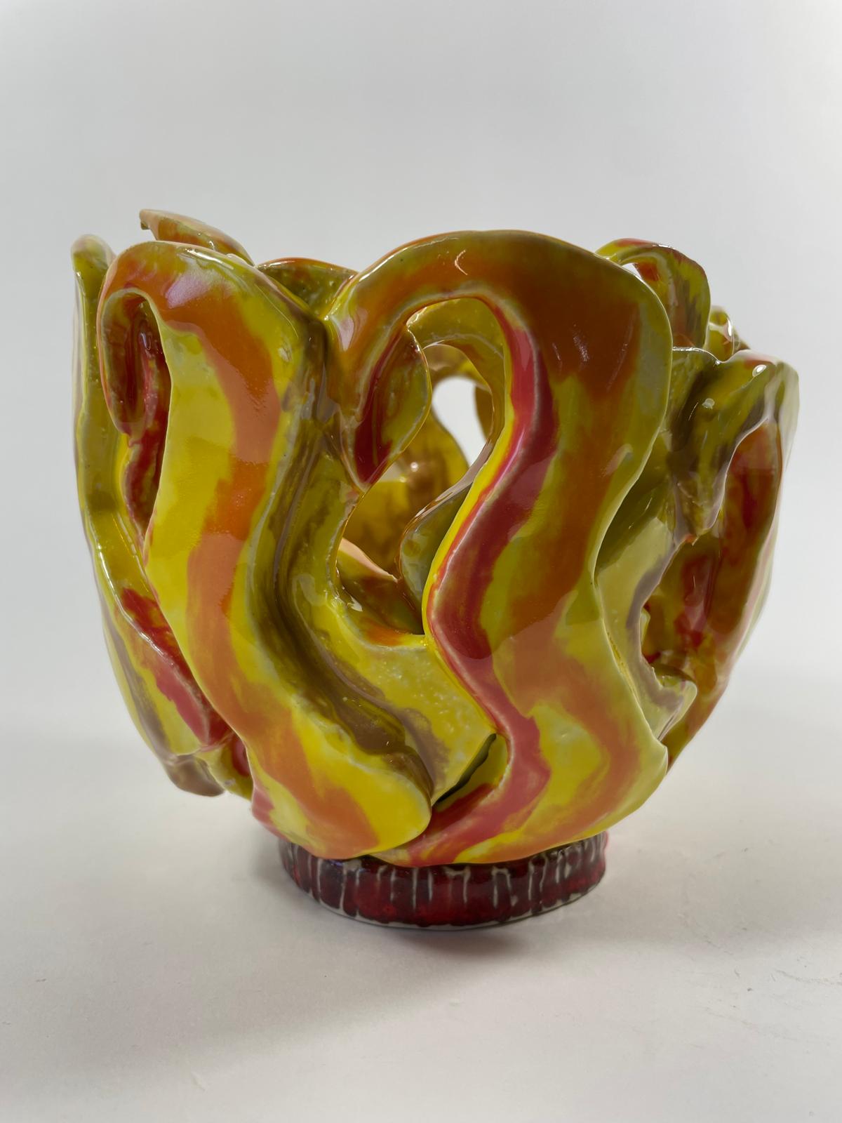 Sunbowl — hand-built ceramic by Grace Ahern